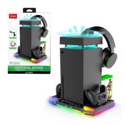 قاعدة تبريد وشحن متعددة الوظائف مع إضاءة RGB من iPega لجهاز إكس بوكس سيريس إكس iPega Multifunctional Vertical Cooling Stand for Xbox Series X (PG-XBX028S)