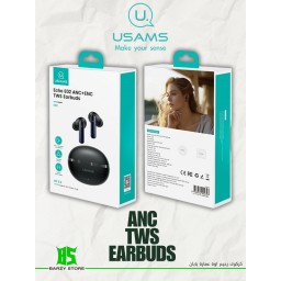 سماعة يوسامز لاسلكية متميزة بتقنية إلغاء الضوضاء الفعالة USAMS Echo E02 ANC+ENC TWS Earbuds