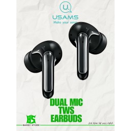 سماعة يوسامز لاسلكية بميكروفون مزدوج ونظام صوت ستيريو (سلسلة إيكو) USAMS Dual Mic TWS Earbuds - Echo Series