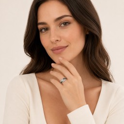 خاتم نسائي من الفضة الايطالية Women’s Italian Silver Ring925