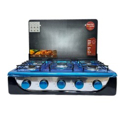 طباخ غاز 5 عيون من دامفوكس Damfox 5-Burner Gas Cooker