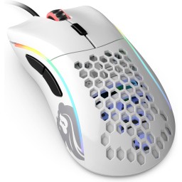 ماوس ألعاب سلكي Glorious Model D - وزن 68 جرامًا، تصميم قرص العسل فائق الخفة، RGB Glorious Model D Wired Gaming Mouse - 68g Superlight Honeycomb Design, RGB