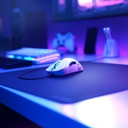 ماوس ألعاب سلكي Glorious Model D - وزن 68 جرامًا، تصميم قرص العسل فائق الخفة، RGB Glorious Model D Wired Gaming Mouse - 68g Superlight Honeycomb Design, RGB