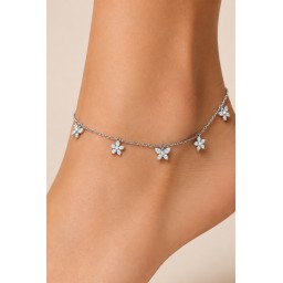 خلخال من الفضة الايطاليه Italian 925 Sterling Silver Anklet
