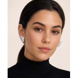 تراجي ( اقراط ) من الفضة الايطاليه Italian 925 Sterling Silver Earrings