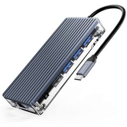منصة توصيل وموزع منافذ أوريكو 11 في 1 تايب سي WB-11P ORICO 11-in-1 Type-C Docking Station - WB-11P