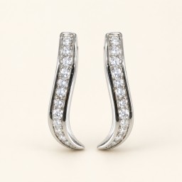 تراجي ( اقراط ) من الفضة الايطالية Italian 925 Sterling Silver Earrings