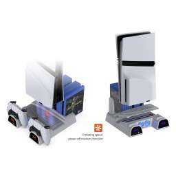 قاعدة تبريد وشحن متعددة الوظائف لجهاز بلايستيشن 5 من دوبي (موديل TP5-3532) DOBE Multifunctional Cooling and Charging Stand for PS5 (Model TP5-3532)