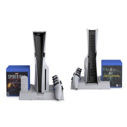 قاعدة تبريد وشحن متعددة الوظائف لجهاز بلايستيشن 5 من دوبي (موديل TP5-3532) DOBE Multifunctional Cooling and Charging Stand for PS5 (Model TP5-3532)