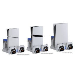 قاعدة تبريد وشحن متعددة الوظائف لجهاز بلايستيشن 5 من دوبي (موديل TP5-3532) DOBE Multifunctional Cooling and Charging Stand for PS5 (Model TP5-3532)