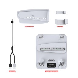 قاعدة تبريد وشحن متعددة الوظائف لجهاز بلايستيشن 5 من دوبي (موديل TP5-3550) DOBE Multifunctional Cooling and Charging Stand for PS5 (Model TP5-3550)