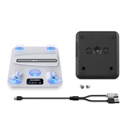 قاعدة تبريد وشحن متعددة الوظائف لجهاز بلايستيشن 5 من دوبي (موديل TP5-3550) DOBE Multifunctional Cooling and Charging Stand for PS5 (Model TP5-3550)