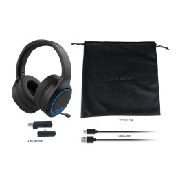 سماعة ألعاب لاسلكية دوبي RGB تدعم النمط المزدوج (موديل TP5-35110) DOBE RGB 2.4G & Bluetooth Dual Mode Wireless Gaming Headset (Model TP5-35110)