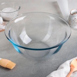 وعاء زجاجي كبير بايركس من ماركة بوركام BORCAM 59614 Large Pyrex Glass Bowl