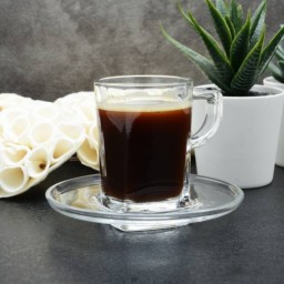 سيت فنجان زجاجي 6 قطع من ماركة باشابهجة Pasabahce 95754 Glass Coffee Set