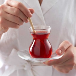 سيت استكان زجاجي 6 قطع من ماركة باشابهجة Pasabahce 96574 Glass Tea Set