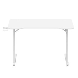 طاولة / ميز كيمنك احترافي باللون الأبيض بأساس فولاذي على شكل حرف Z من GamerTek GamerTek Z-Shaped Gaming Desk (White Edition - 120x60 cm)