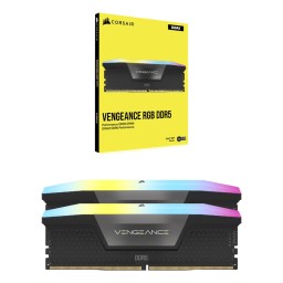 رام Corsair VENGEANCE RGB 32GB DDR5 6400MT/s Corsair VENGEANCE RGB 32GB DDR5 6400MT/s CL32 Memory Kit