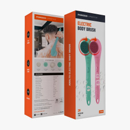فرشاة جسم كهربائية 4 في 1 بورودو لايف ستايل أزرق Porodo Lifestyle 4-in-1 Electric Body Brush – Blue