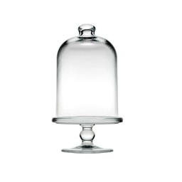 حافظة كيك زجاجية 23 سم من ماركة باشابهجة Pasabahce 96698 Glass Cake Container