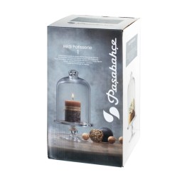 حافظة كيك زجاجية 23 سم من ماركة باشابهجة Pasabahce 96698 Glass Cake Container