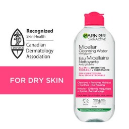 غسول ميسيلار غارنييه سكين أكتيف للبشرة الجافة والحساسة 400 مل Garnier SkinActive Micellar Cleansing Water for Dry and Sensitive Skin 400ml