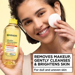 غسول ميسيلار غارنييه سكين أكتيف مع فيتامين سي - 400 مل Garnier SkinActive All-in-1 Micellar Cleansing Water with Vitamin C - 400ml