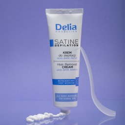 كريم إزالة الشعر ديليا كوزمتكس ساتين - سريع المفعول في 3 دقائق 100 مل Delia Cosmetics Satine Depilatory Cream - Fast Acting 3-Minute Formula 100ml
