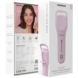 مجعد رموش كهربائي حراري مع إضاءة LED Fleuris LED Electric Heated Eyelash Curler