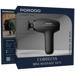 مسدس تدليك صغير لاسلكي من بورودو Porodo Cordless Mini Massage Gun