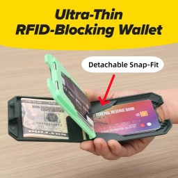 محفظة كارتات رجالية RFID Blocking Wallet for Men with Removable Money Clip RFID Blocking Wallet for Men with Removable Money Clip