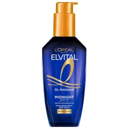 سيروم الليل لوريال إلفيتال لإصلاح الشعر Loreal Elvital Midnight Hair Repair Serum