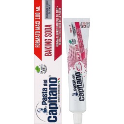 معجون أسنان باستا ديل كابيتانو بصودا الخبز - 100 مل Pasta del Capitano Baking Soda Toothpaste - 100 ml