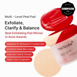 ميديكيوب وسادات تقشير حمض السكسينيك - 155 غرام Medicube Red Succinic Acid Peeling Pad - 155g
