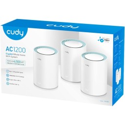 راوتر كودي M1200 3P ميش وايفاي Cudy M1200 AC1200 Whole Home Mesh Wi-Fi System, 3-Pack