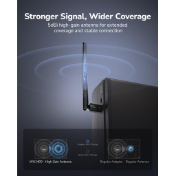 محول واي فاي لاسلكي USB CUDY WU1400 AC1300 CUDY WU1400 AC1300 Wireless USB Wi-Fi Adapter