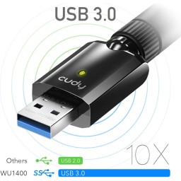 محول واي فاي لاسلكي USB CUDY WU1400 AC1300 CUDY WU1400 AC1300 Wireless USB Wi-Fi Adapter