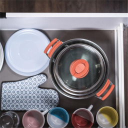 طقم قدور تيفال أوبتي سبيس ٣ قطع مع أغطية Tefal Opti'Space 3 Pieces Cookware Set with Lids