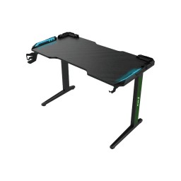 طاولة ألعاب غرين لاين بإضاءة آر جي بي - أسود Green Lion RGB Gaming Desk - Black