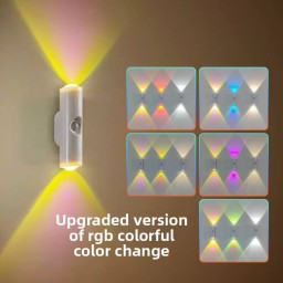 اضاءة جدارية RGB بمستشعر حساس RGB wall light with a sensitive sensor