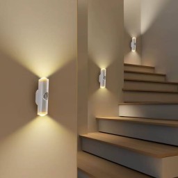 اضاءة جدارية RGB بمستشعر حساس RGB wall light with a sensitive sensor