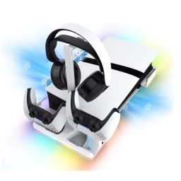 ستاند بلي 5 أفقية مع تبريد وشاحن يدات من ipega ipega Horizontal Stand with Cooling Fans & Charging Dock (For PS5 Slim / PS5 Pro)