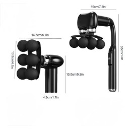 جهاز مساج احترافي للجسم ب 6 رؤوس Professional body massager with 6 heads