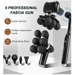 جهاز مساج احترافي للجسم ب 6 رؤوس Professional body massager with 6 heads