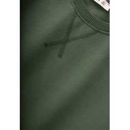 طقم سويت شيرت Basic Karyoka للأطفال 3-8 سنوات - أخضر كاكي Basic Karyoka Sweatshirt Set for Kids 3-8 Years - Khaki Green