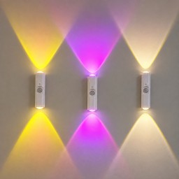 اضاءة جدارية ملونة Colored wall lighting