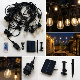 سلسلة اضاءة مصابيح خارجية Outdoor Light Bulb String