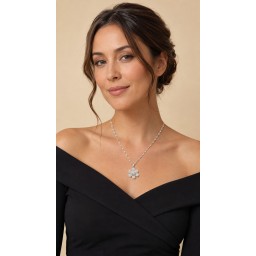 قلادة نسائيه من الفضة الايطاليه Women’s Italian Silver Necklace 925.