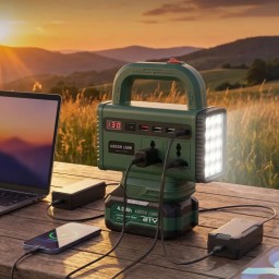 محطة طاقة جرين لايون Green Volt سعة 4000 مللي أمبير Green Lion Green Volt 4000mAh Power Station – Green