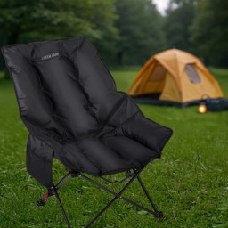 كرسي تخييم قابل للطي ترافكس من جرين لايون – أسود Green Lion Travix Folding Camping Chair – Black